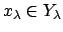 $ x_\lambda\in Y_{\lambda}$