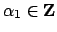 $ \alpha_1\in\mathbf{Z}$