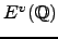 $E^v(\mathbb{Q})$