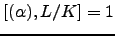$[(\alpha),L/K] = 1$