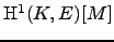 $\H^1(K,E)[M]$