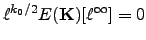 $\ell^{k_0/2} E(\mathbf{K})[\ell^\infty] = 0$