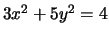 $3x^2+5y^2=4$