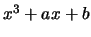 $ x^3+ax+b$