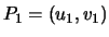 $ P_1=(u_1,v_1)$