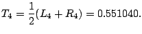 $\displaystyle T_4 = \frac{1}{2}(L_4 + R_4) = 0.551040.$