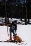 Mumzie and Roxy X-Country Skiing